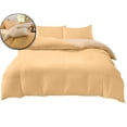 thumbnail image 1 of Dvruxg 4-Piece Washed Polyester Bedding Set – Soft, Breathable & Fade-Resistant | Includes Duvet Cover, Fitted Sheet & 2 Pillowcases | Multicolor, Double-Sided Design (Twin/Full Sizes), 1 of 5