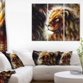 thumbnail image 1 of Design Art  Majestically Peaceful Lion  Canvas Print, 1 of 2