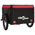 thumbnail image 5 of vidaXL Remorque à Vélo Noir et Rouge 45 kg Fer, 5 of 5