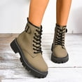 thumbnail image 1 of Styesk Bottes pour Femmes Mode Bottes Mi-Mollet pour Femmes Décontractées Bout Rond Bottes Confort Chaussures Décontractées Bottes de Travail pour Femmes, 1 of 9