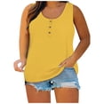 thumbnail image 1 of Timegard Camisoles Grande Taille pour Femmes à Boutons Col Rond Sans Manches Chemises Décontractées Haut Uni, 1 of 6