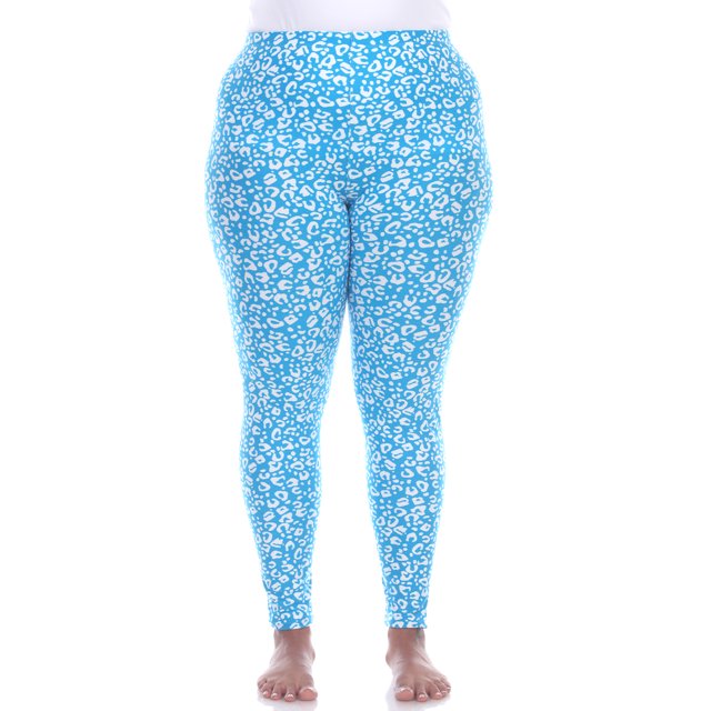 White Mark Leggings Léopard Ultra Doux pour Femmes