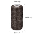 thumbnail image 3 of Unique Bargains Dark Brown Polyester Waxed Leather Sewing Thread, 55 Yards, 3 of 6