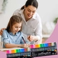 thumbnail image 4 of Double Line Outline Marker Pens Set, Metallic Ink for Highlighting on Glass, Ceramic, or Paper, 8ml Capacity, Vibrant Glitter Colors, 4 of 6