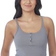 thumbnail image 5 of Secret Sleep Rib Cami with Buttons and Lace - Online exclusive, 5 of 5