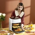 thumbnail image 2 of Three Floors Visual Air Fryer Household Large Capacity 15l Oil-free Smart Oven French Fries Machine With Baking, 2 of 5