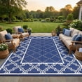 thumbnail image 3 of Reversible Outdoor Rug, Waterproof Plastic Straw Mat – Durable, UV-Resistant, Easy-Clean, Non-Shedding Patio Carpet for Deck, Porch, Balcony, Backyard, Camping, RV Use, 3 of 8