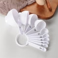 thumbnail image 3 of Oleegame 1PC 10PCS Measuring Spoons And Cups Sets Complete Set Of Quantitative Seasoning Tools Measuring Spoon Set For Cooking And Baking White, 3 of 3