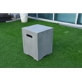 thumbnail image 2 of Elementi Square Propane Tank Cover, Glass-Fiber Reinforced Concrete - Fire Pit Accessories -Smooth Gray, 2 of 7