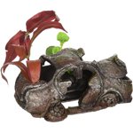 Penn Plax Car Wreck Small with Plant