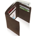 thumbnail image 1 of Trifold Wallets For Men RFID - Leather Slim Mens Wallet With ID Window Front Pocket Wallet Gifts For Men, 1 of 6