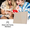 thumbnail image 2 of Wi-Fi Smart Switch Light Switch Voice Control, Remote Control, RF433, Touch Control Compatible with Alexa Google Home Schedule, Timer, Countdown No Neutral & Hub Required, 2 of 8