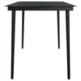 thumbnail image 3 of vidaXL 5 Piece Garden Dining Set Black, 3 of 5