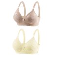 thumbnail image 1 of Timegard 2 Pc Bras Summer for Women Adjustable Strap Lace Full Coverage Wirefree Comfortable Everyday Bra, 1 of 3