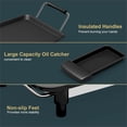 thumbnail image 4 of Pemberly Row Teppanyaki Table Top Grill Griddle BBQ Nonstick Camping Black, 4 of 8