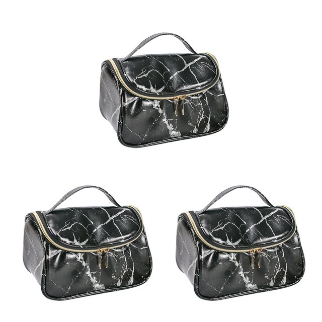 QualitChoice Modèle Cosmétique Sac Commode Femmes Sac de Rangement Sac de Transport Contenant le Type d'Organisateur de Maquillage de Voyage 4 3Set