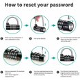 thumbnail image 3 of MYG Heavy-Duty 5-Digit Combination Padlock for Gym Lockers & Cabinets - Secure, 3 of 10