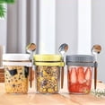 thumbnail image 4 of Overnight Oats Containers With Lids And Spoons Mason Jars With Removable Separate Compartments Airtight And Leak Proof Glass Jars For Chia Yogurt And Oatmeal, 4 of 6