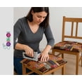 thumbnail image 4 of Soimoi 56 Inch Wide Polyester Canvas Fabric by 10 Yard - Patchwork Pattern - Brown - Water-Resistant Outdoor & Upholstery Material, 4 of 7