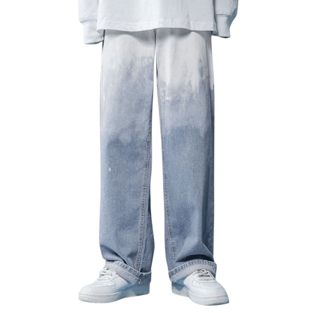 Classification de Produit Jeans pour Hommes / Pantalon Ample Style de Rue Grand avec Design à Décolleté Plongeant pour Usage Quotidien