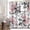 Gris, Blanc, Rose, variante sur Rideau de Douche Floral Printanier Coloré - Design de Fleurs Aquarelle 72x72 Pouces Tissu Imperméable Parfait pour la Déco de Printemps et d'Été Comprend 12 Crochets
