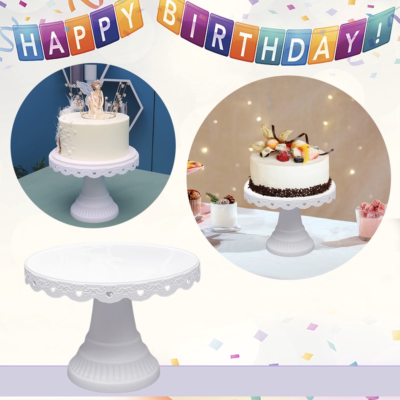 Cqxid Rack Under $10 Cake Stands Cupcake Holder Dessert Display Plate Tray Serving Platter For Wedding Birthday