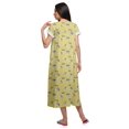 thumbnail image 4 of Moomaya Chemise de Nuit en Coton Imprimée pour Femmes Manches Courtes, 4 of 5