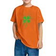 thumbnail image 4 of FAIWAD Hauts pour Enfants Garçons Filles Manches Courtes T-Shirt Graphique de la Saint-Patrick Trèfle Mignon Décontracté Col Rond, 4 of 4