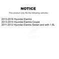 thumbnail image 2 of CMX Rear Disc Brake Caliper Rotors and Ceramic Pads Kit for Car Hyundai Elantra Coupe KC8-100496C, 2 of 11