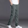 thumbnail image 2 of Summer Saving Clearance! WRKEKC Mens Chinos Pants, Summer Casual Pants for Men, Men's Solid Color Casual Button Workwear with Elastic Waist and Multiple Pockets Long Pants 3XL, 2 of 9