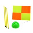 thumbnail image 1 of S SERENABLE Soccer Corner Flag Portable Replacement with Base Football Field Corner Flag 1.5m pole green base, 1 of 9