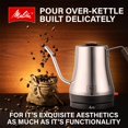 thumbnail image 3 of Melitta Bouilloire Électrique à Col de Cygne en Acier Inoxydable Precision Pour X avec Poignée et Bouton en Bois, 3 of 9