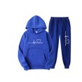 thumbnail image 1 of Innerwin Ensembles de Survêtements à Manches Longues pour Femmes Deux Pièces Tenues de Sport à Capuche Ensemble de Survêtement à Pied Resserré Bleu m, 1 of 2
