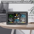 thumbnail image 2 of Geevon Weather Station Wireless Indoor Outdoor Thermometer, Large Color Display Digital Forecast Station Weather Thermometer with Barometer, USB Charging Port and Adjustable Backlight, 2 of 10