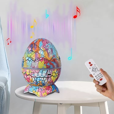 EGNMCR Dinosaur Projector 4-in-1 Light Projection Starlight Projector With Wireless Music Player Children's Night Light Decoration With White Noise a light