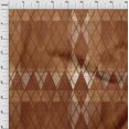 thumbnail image 4 of oneOone Rayon Brown Fabric Argyle Sewing Material Print Fabric By The Yard 56 Inch Wide, 4 of 4