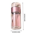 thumbnail image 3 of Tuvgenk Glass Water Bottles 14 Oz Water Bottle Flask Glass Pink Portable Reusable for Gym Office Home Travel, 3 of 8