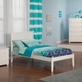 thumbnail image 1 of Madison Twin Solid Wood Platform Bed in White, 1 of 8