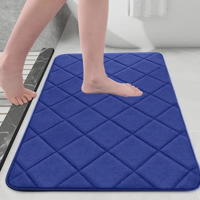 LSLJS Living Room Bedroom Straight Plush Carpet Floor Mats Bathroom Absorbent Non-slip Mats Kitchen Foot Mats Machine Wash Bathroom Rugs for Bath Tub and Shower Floor Mats