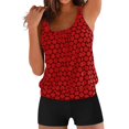thumbnail image 1 of Ensemble de Bikini Imprimé Taille Haute Vintage pour Femmes M-5TG, 1 of 6
