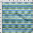 thumbnail image 4 of oneOone Rayon Medium Blue Fabric Chevron Craft Projects Decor Fabric Printed By The Yard 56 Inch Wide-8S, 4 of 5