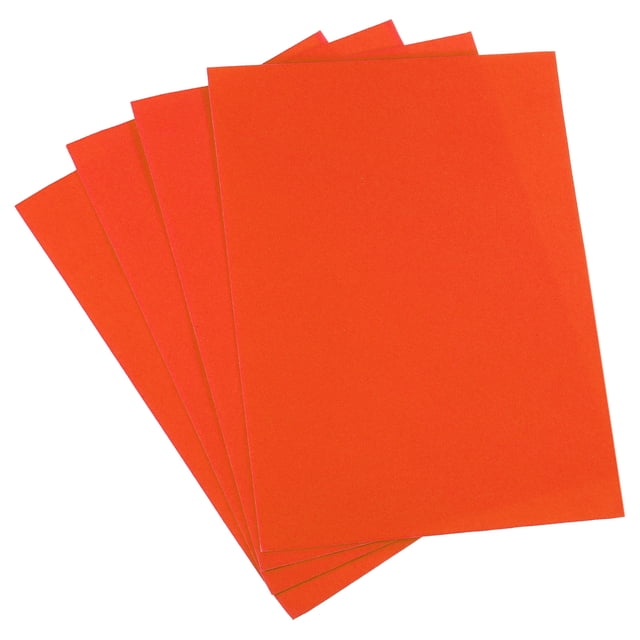 Uxcell Patchs en Velours Autocollants Patchs de Réparation Orange 4 Pcs