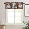thumbnail image 5 of Coffee Theme Farmhouse Curtains | Soft & Washable Small Window Treatment | Retro 1 Panel | Perfect for Living Room, Kitchen, Bathroom, 5 of 5