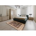 thumbnail image 4 of Ahgly Tapis d'Intérieur Rectangulaire Moderne Mi-Siècle Rouge Brun Oriental, 5 Pieds x 7 Pieds, 4 of 6
