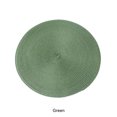 thumbnail image 4 of Unatoiry Napperons de Table PP Antidérapants Légers Faciles d'Entretien Napperons Ronds Tapis de Table Napperons Vert 1 Ensemble, 4 of 6