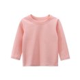 thumbnail image 3 of KAWELL 3 Pack Girls Long Sleeve Shirts Toddlers Basic Crewneck Tees 2-8T, 3 of 5