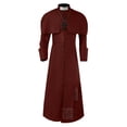 thumbnail image 1 of Huanglei Costume de Prêtre Médiéval pour Hommes Robe Gothique Tenue de Père pour l'Église Costume de Jeu de Rôle, 1 of 3