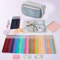 thumbnail image 4 of Boovnll Trousse à Crayons, Grande Capacité Portable Multi-Couches, Trousse à Crayons avec Fermeture Éclair pour Maison, Bureau, Rangement, Trousse à Crayons, 4 of 8