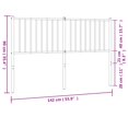 thumbnail image 4 of vidaXL Metal Headboard Black 135 cm, 4 of 4