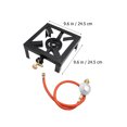 thumbnail image 4 of Portable Propane Stove with Cast Iron Burner for Outdoor Camping and Cooking Activities, 4 of 8